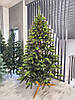 Штучна ялинка "Лісова" 2.2 м комбінована ПВХ гілки і литі гілки, фото 6