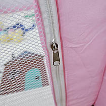 Дитячий розкладний манеж Avko 120х180см Pink + кульки та килимок, фото 4