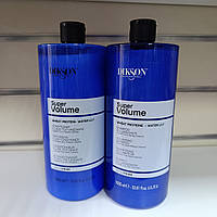 Шампунь і кондиціонер Diksoprime для об'єму волосся по 1000 мл Super Volume Shampoo and conditioner