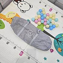 Дитячий розкладний манеж Avko 120х120см Grey + кульки та килимок, фото 4