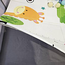 Дитячий розкладний манеж Avko 120х180см Grey + кульки та килимок, фото 5