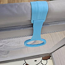 Дитячий розкладний манеж Avko 120х180см Grey + кульки та килимок, фото 2