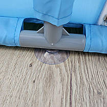 Дитячий розкладний манеж Avko 120х180см Blue + кульки та килимок, фото 4