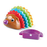 Навчальний ігровий набір LEARNING RESOURCES Spike The Fine Motor Hedgehog™ - БАРВИСТИЙ ЇЖАЧОК, фото 2