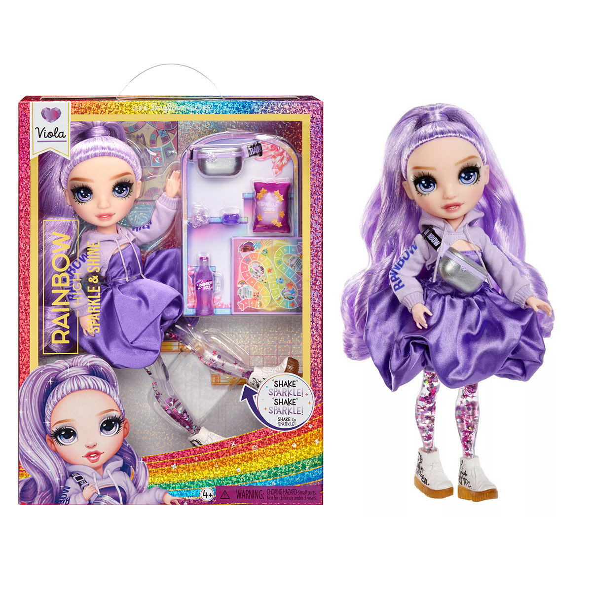 Лялька RAINBOW HIGH серії "Sparkle & Shine" - ВІОЛА (з аксесуарами), фото 1