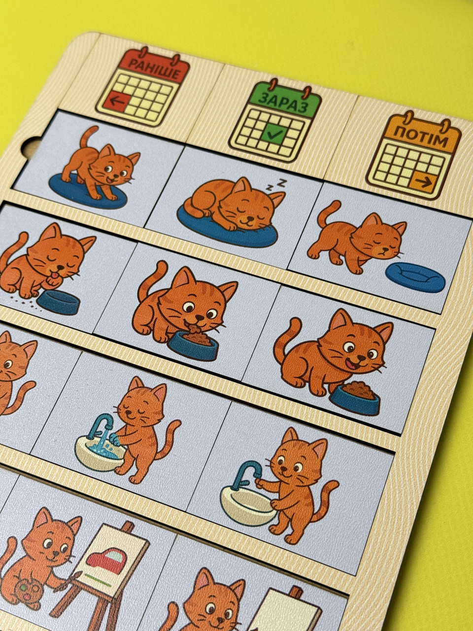 Пазл «Раніше - зараз - потім» (час дієслова), фото 1