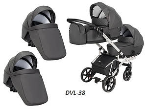 Дитяча універсальна коляска 2 в 1 для двійні "Velio Duo Lux"