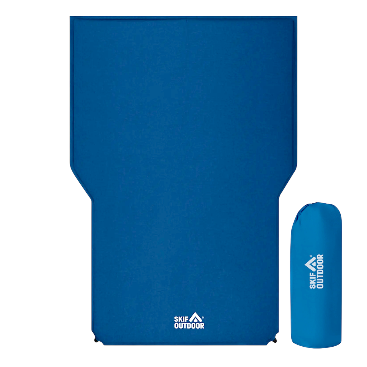 Каремат самонадувний подвійний Skif Outdoor Expedition2 192х132х3 см, синій, фото 1