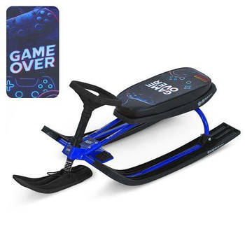 Снігокат з кермовим керуванням (м'яке сидіння, металева рама, 2 положення керма) MS 1778-6 Синій