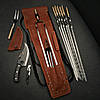 Набір шампурів у шкіряному чохлі "Гепард Гільза", фото 2