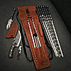 Набір кованих шампурів у шкіряному чохлі "Гепард ГАРТ", фото 3