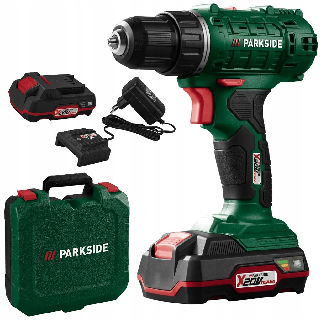 Акумуляторний дриль-шуруповерт Parkside PBSSA 20-Li A1 + акумулятор 2 Аг, фото 1