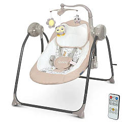 Дитяча електронна гойдалка El Camino Teddy ME 1075  — комфорт і заколисування