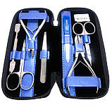 Манікюрний набір KDS манікюрно педикюрний (7 предметів) з металевою пилочкою, фото 3