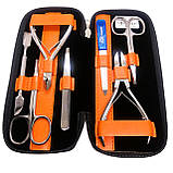 Манікюрний набір KDS манікюрно педикюрний (7 предметів) з металевою пилочкою, фото 4