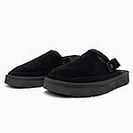 Чоловічі клоги UGG Goldenstar Clog Black (чорні) модні шльопанці ugg-0117 Уги топ, фото 3