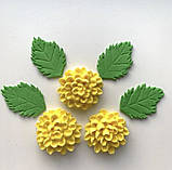 «Червоні хризантеми» набiр iз цукрової мастики для кондитерських виробів, фото 2