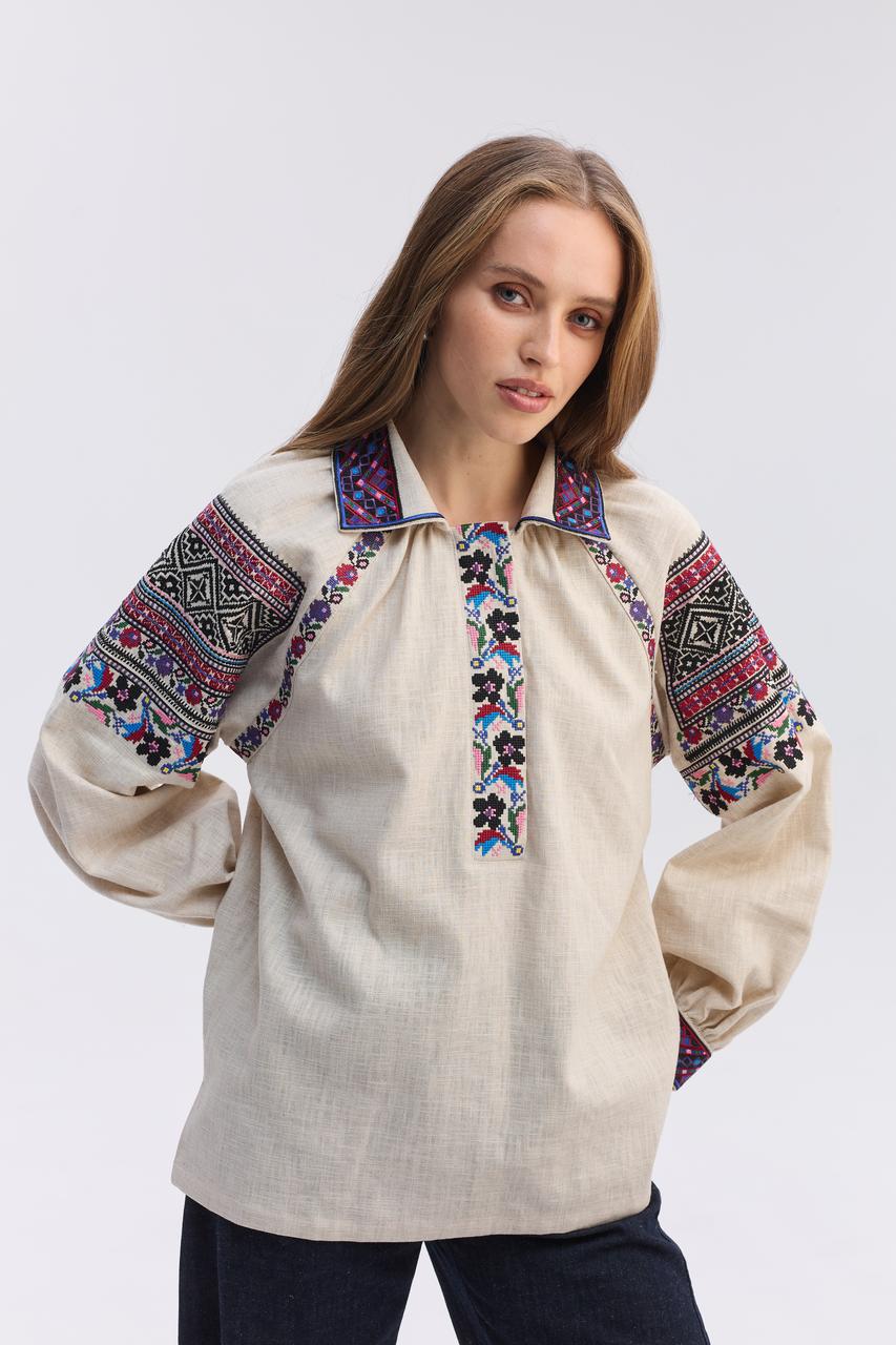 Жіноча вишиванка MEREZHKA "Жидачівська" колекція Старовинні