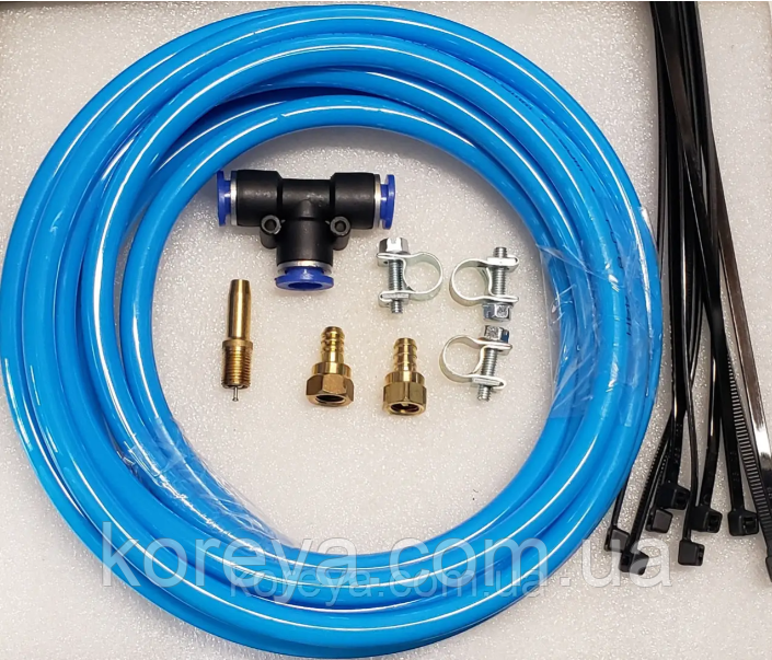 Комплект для підкачування пневмоподушок, з пластиковою трубкою., фото 1