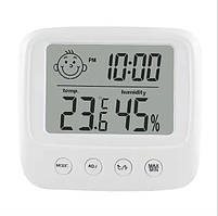 Цифровий термогігрометр CX-0828S (від -10 до +70 °C; від 10 до 99%) з годинником і будильником