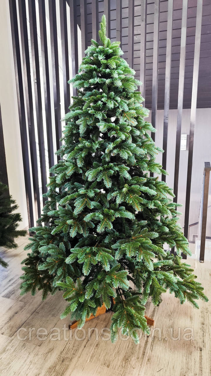 Ялинка штучна лита "Канадська" зелено-блакитна 1.5 м, фото 1