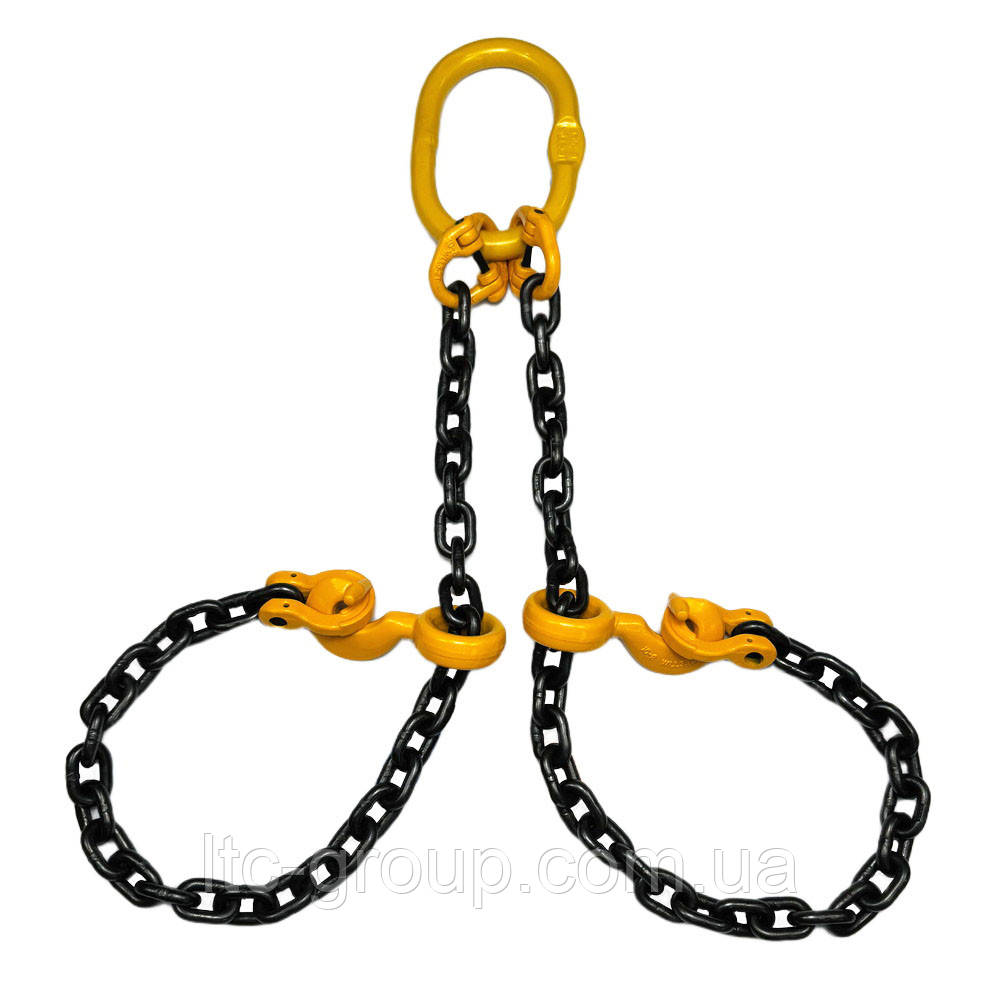 Строп ланцюговий двогілковий LIFTEC 2СЛВП 2.24т, 6000мм, фото 1