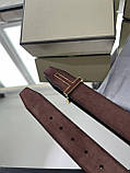 Ремінь Tom Ford із натуральної замші з фірмовою пряжкою чорний преміум якість, фото 5