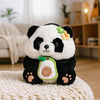 Дитячий рюкзак Панда з авокадо 30×23 см — м’який плюшевий ранець для дівчинки 2–8 років, арт. 308003, фото 6