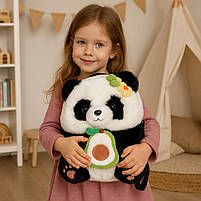 Дитячий рюкзак Панда з авокадо 30×23 см — м’який плюшевий ранець для дівчинки 2–8 років, арт. 308003, фото 7