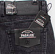 Чоловічі класичні утеплені джинси темно-сірого кольору Pagalee 1443, фото 5