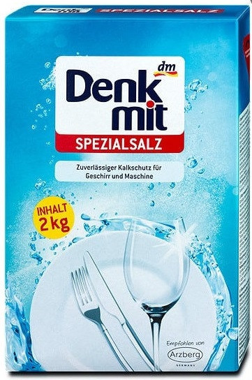 Сіль для посудомийних машин Denkmit Spezialsalz 2 кг Пом'якшувальна сіль для посудомийної машини