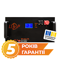 Акумулятор LP LiFePO4 25,6V - 280 Ah (7168Wh) (BMS 200A/100А) LCD метал Smart RM RS485/CAN