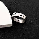 Кільце з нержавіючої медичної сталі шириною 5.5мм «Двійник» (р17 18 19 19.3 20 21.3 22), фото 3