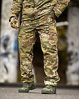 Зимние тактические штаны мультикам рип-стоп, Военные штаны на флисе мультикам, Армейские штаны камуфляж мультикам, fos vxz nmc