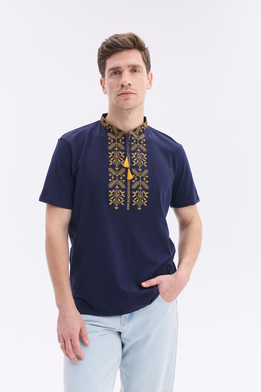 Чоловіча футболка вишивка "Тризуб"