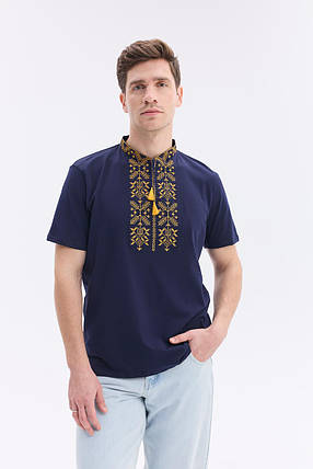 Чоловіча футболка вишивка "Тризуб", фото 1