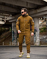 Зимний тактический костюм oblivion койот, Военный водоотталкивающий костюм койот softshell, oyi scv woq