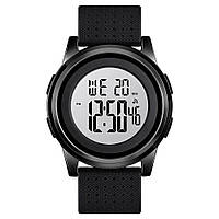 Часы наручные SKMEI 1502BKWT черно-белые, часы с металлическим корпусом