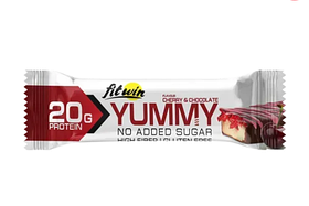 Протеїновий батончик YummY 55 г Вишня-Шоколад Cherry and Chocolate FitWin
