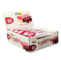 Протеїновий батончик YummY 55 г Вишня-Шоколад Cherry and Chocolate FitWin, фото 2