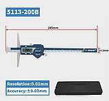 Штангенглибиномір цифровий Shahe 5113-200B з двома гачками, діапазон 0-200 мм, крок вимірювання 0,01 мм, фото 5