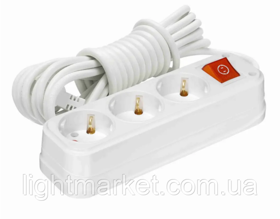 Подовжувач 3 г с/з 2 м +вим "СВЕТОПРИБОР" ST 9549, фото 1