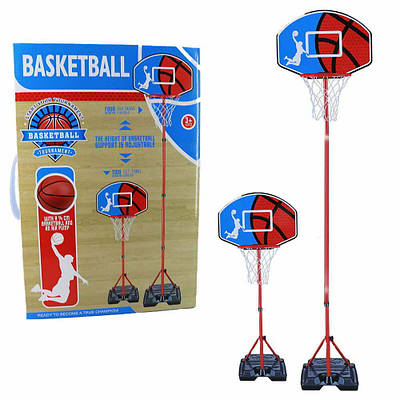Домашній баскетбол стійка регульована з насосом і сіткою Спортивні набір для дітей щиток 165 см з кільцем і м'ячем
