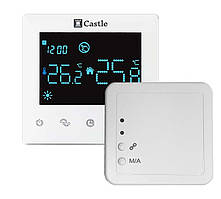 Терморегулятор програматор Castle Q5-RF з радіоканалом, настінний