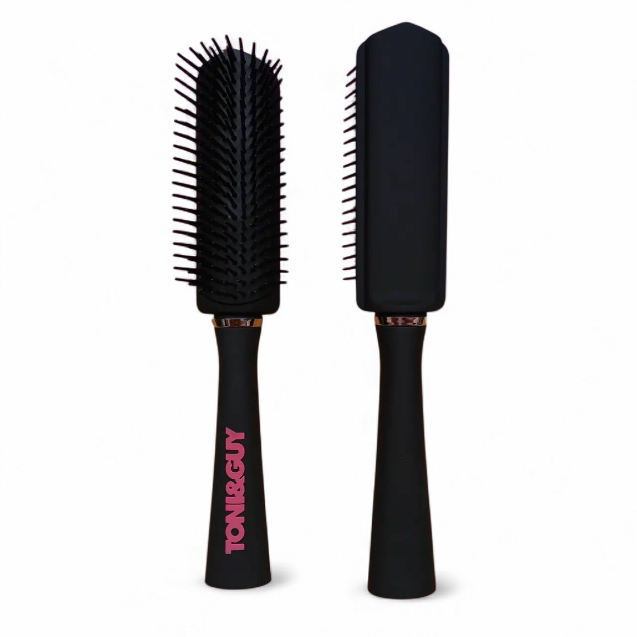 Щітка для волосся TONY&GUY професійна. Стайлер для об'єму з м'якого силікону та антиковзною ручкою. Арт 387, фото 1