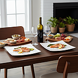 Тарілка столова Sakura Aoue 20 см з кістяної порцеляни, фото 2