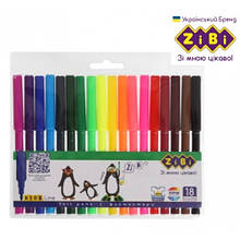 Фломастери Zibi 18 кольорів 2803 на водній основі KIDS Line (1/24/144)