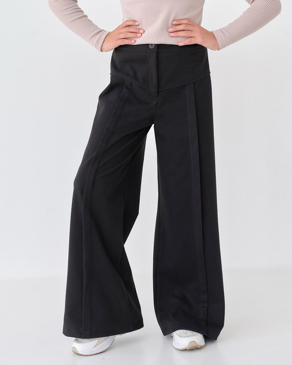 Штани вільного крою чорні для дівчинки BossKids розмір 134