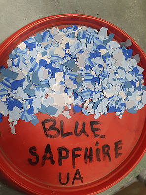 Вінілові чіпси, Blue Saphire. Розмір 3 (3-5 мм), фото 3