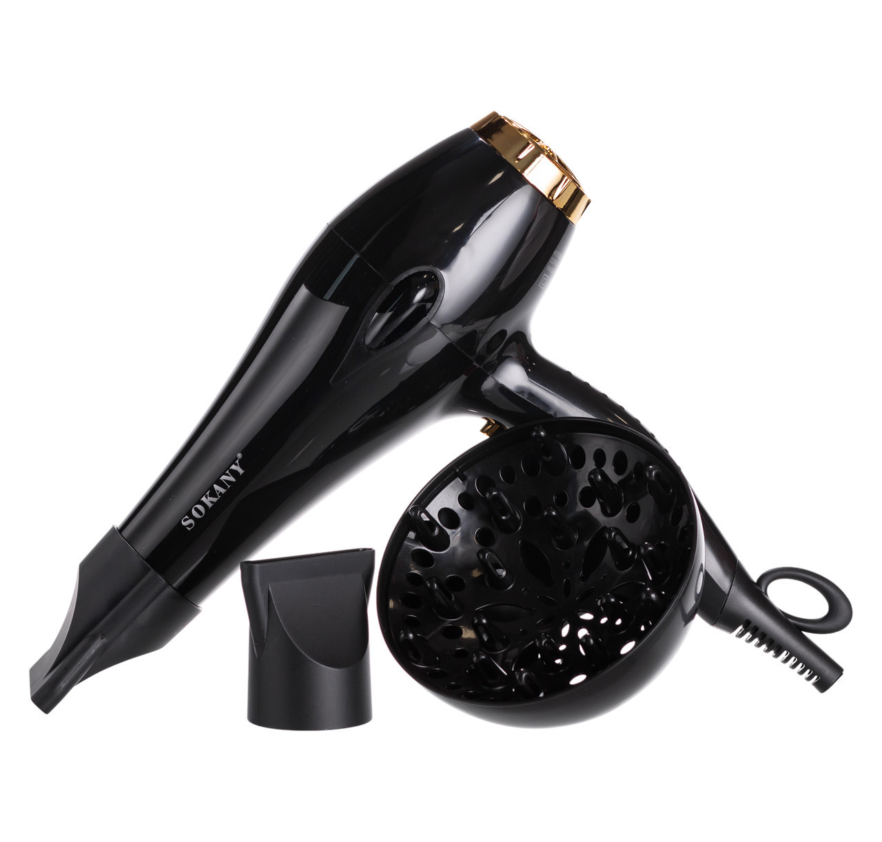 Фен для волосся Sokany SK-2213 з дифузором та концентратором 2600 Вт, фото 1